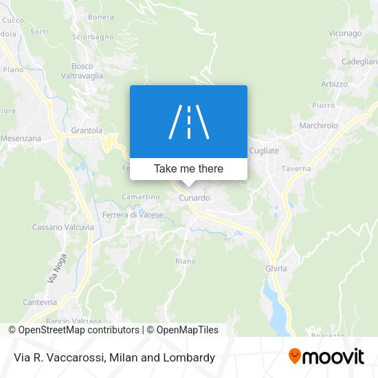 Via R. Vaccarossi map