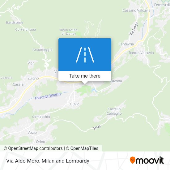 Via Aldo Moro map