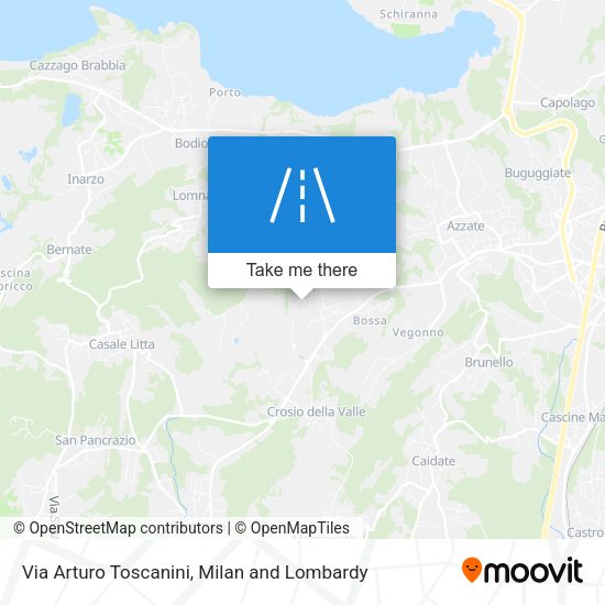 Via Arturo Toscanini map