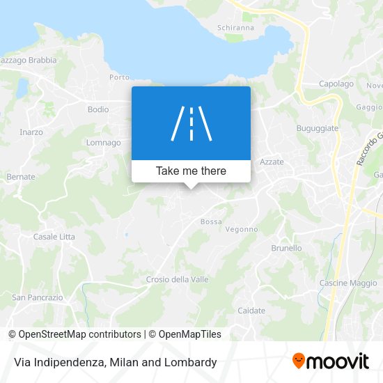 Via Indipendenza map