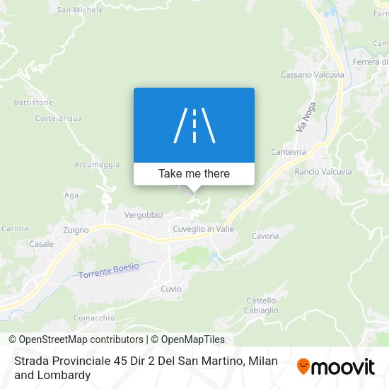 Strada Provinciale 45 Dir 2 Del San Martino map