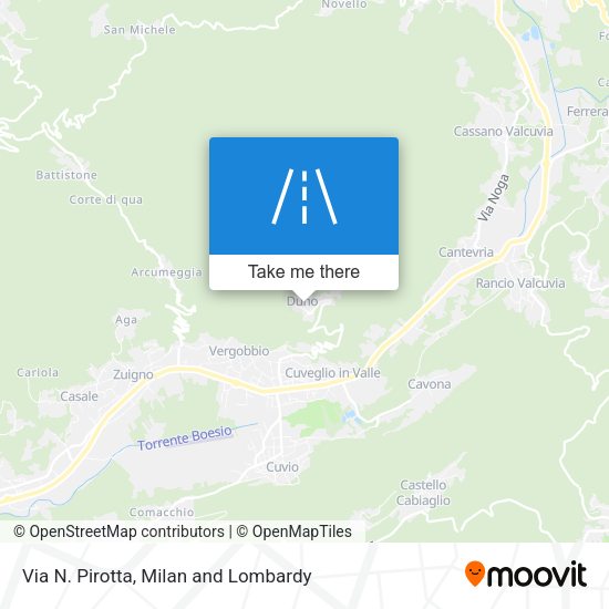 Via N. Pirotta map