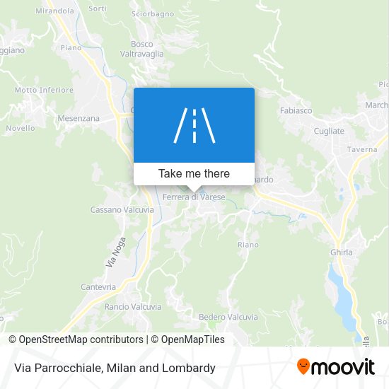 Via Parrocchiale map