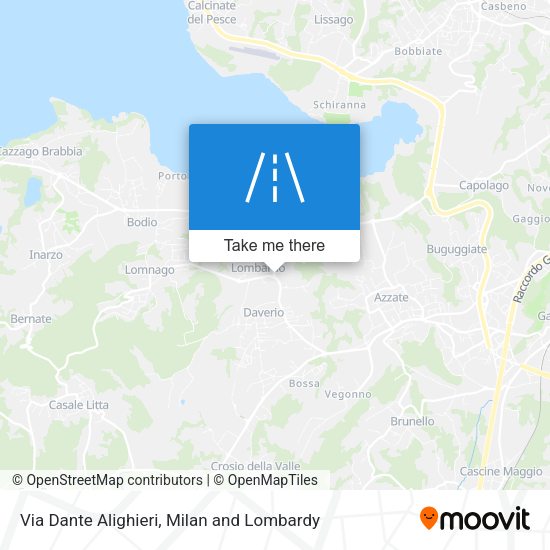 Via Dante Alighieri map