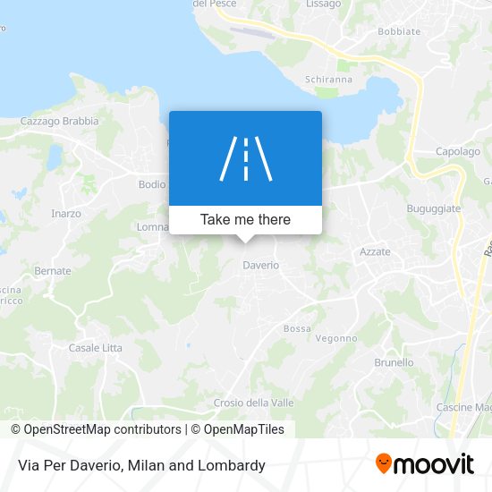 Via Per Daverio map