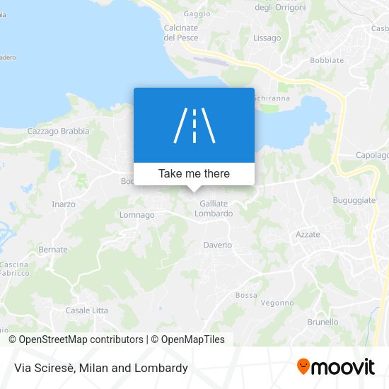 Via Sciresè map