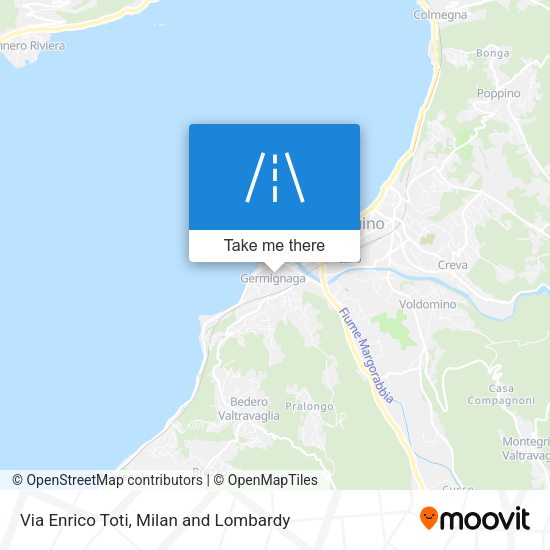 Via Enrico Toti map