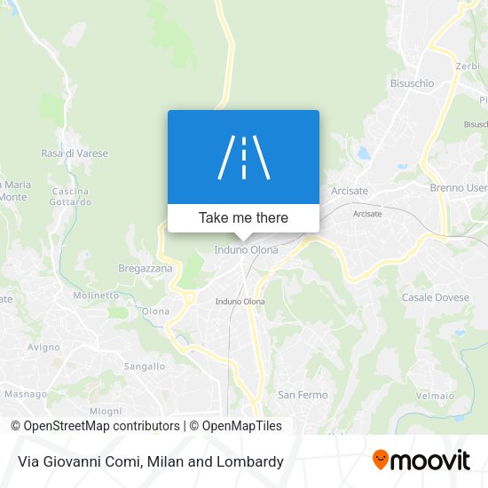 Via Giovanni Comi map