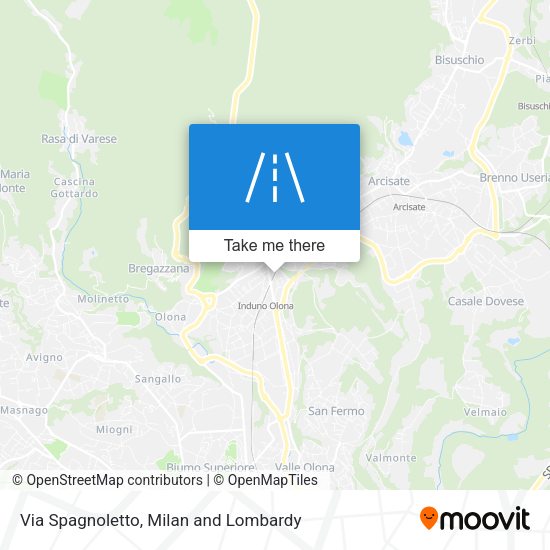 Via Spagnoletto map