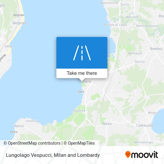 Lungolago Vespucci map