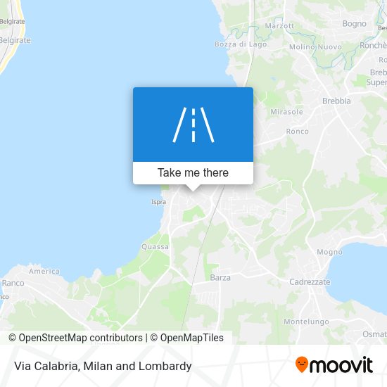 Via Calabria map