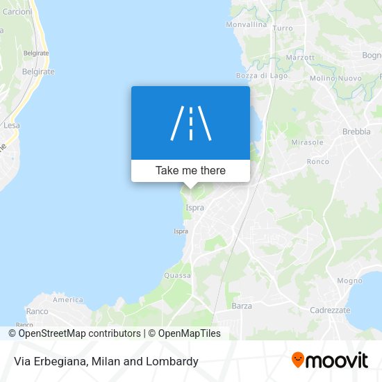 Via Erbegiana map