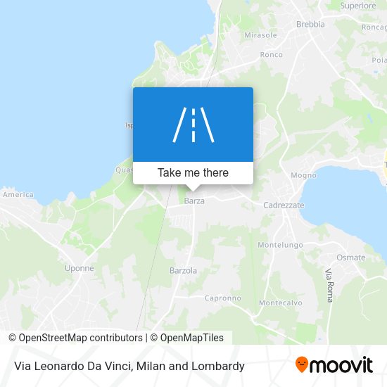 Via Leonardo Da Vinci map