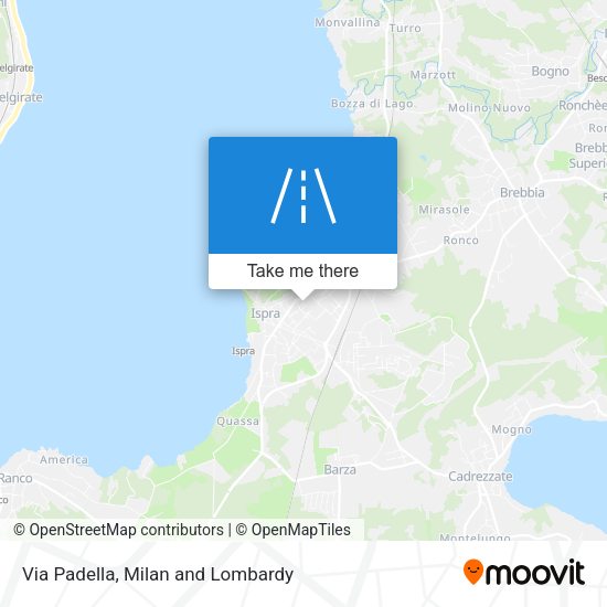 Via Padella map
