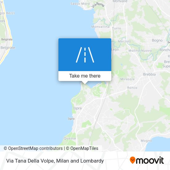 Via Tana Della Volpe map
