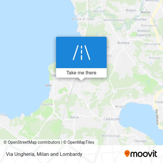 Via Ungheria map