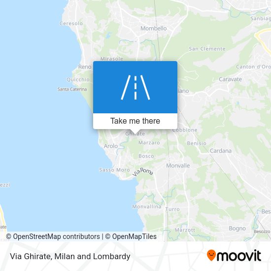 Via Ghirate map