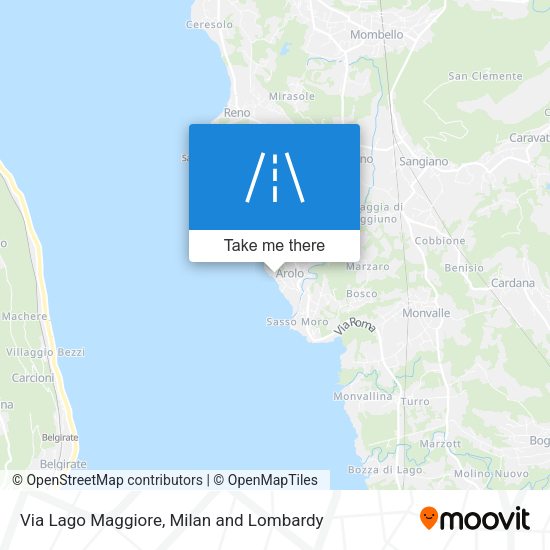 Via Lago Maggiore map
