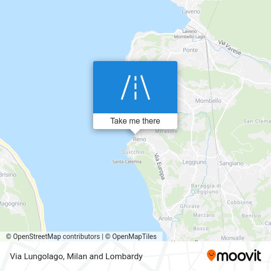 Via Lungolago map