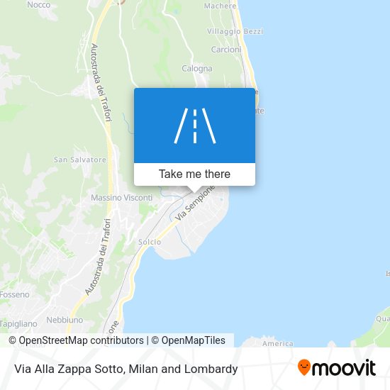 Via Alla Zappa Sotto map