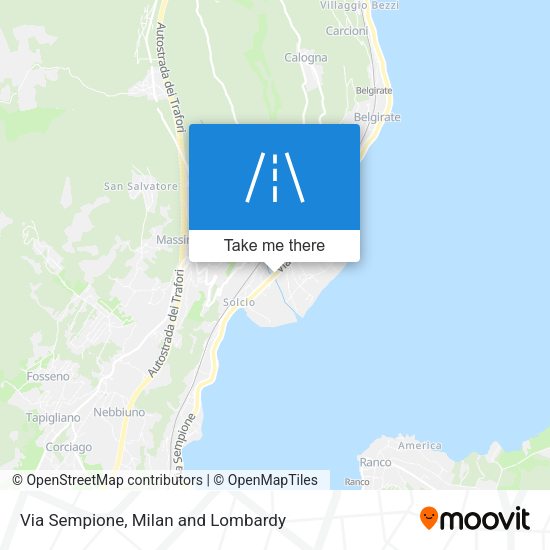 Via Sempione map
