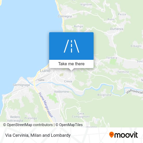Via Cervinia map