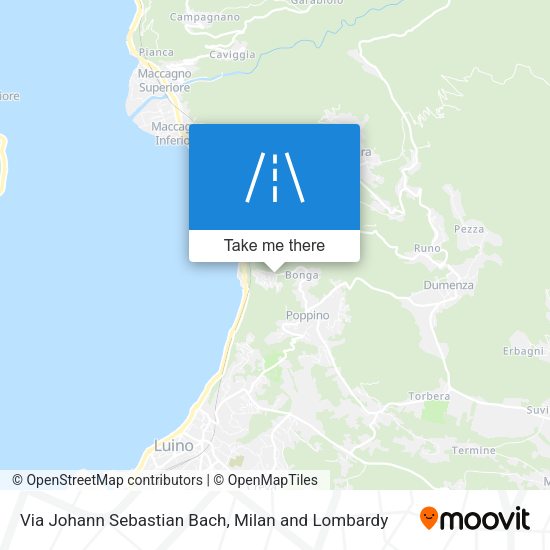 Via Johann Sebastian Bach map