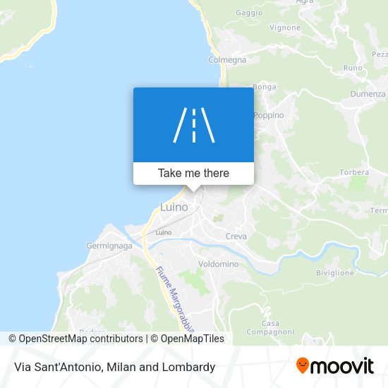 Via Sant'Antonio map