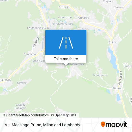Via Masciago Primo map