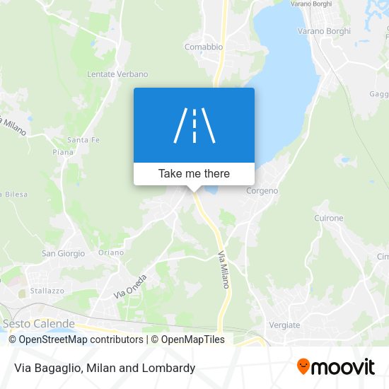 Via Bagaglio map