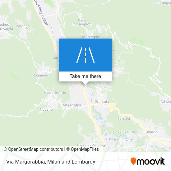 Via Margorabbia map
