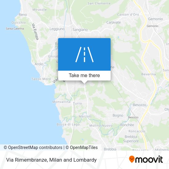 Via Rimembranze map