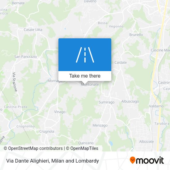Via Dante Alighieri map