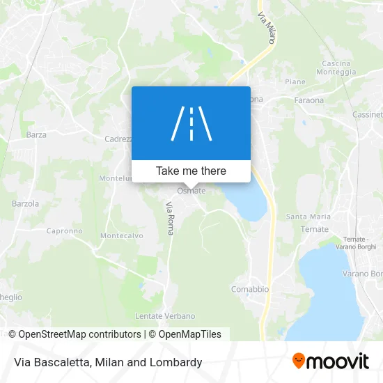Via Bascaletta map