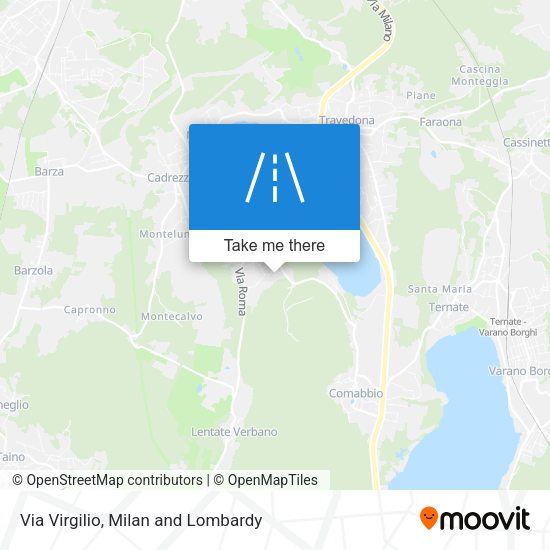 Via Virgilio map