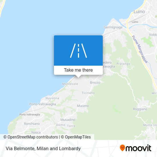 Via Belmonte map