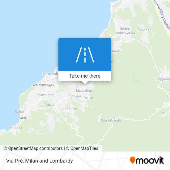 Via Prè map
