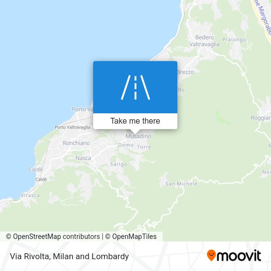Via Rivolta map