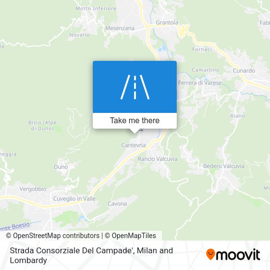 Strada Consorziale Del Campade' map