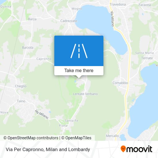 Via Per Capronno map