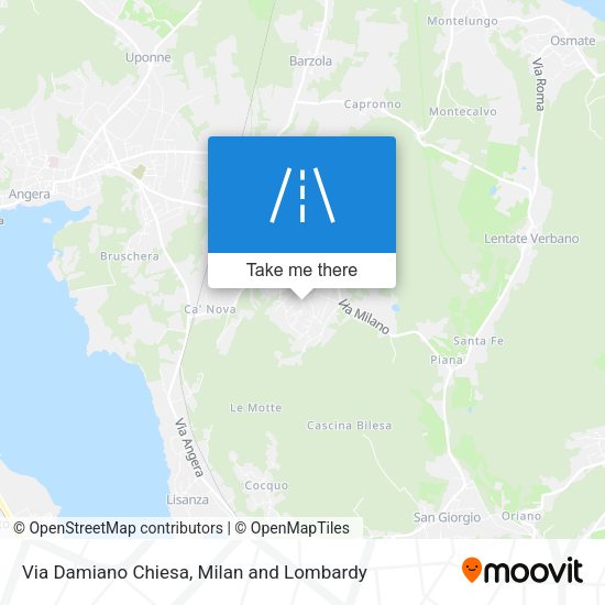 Via Damiano Chiesa map