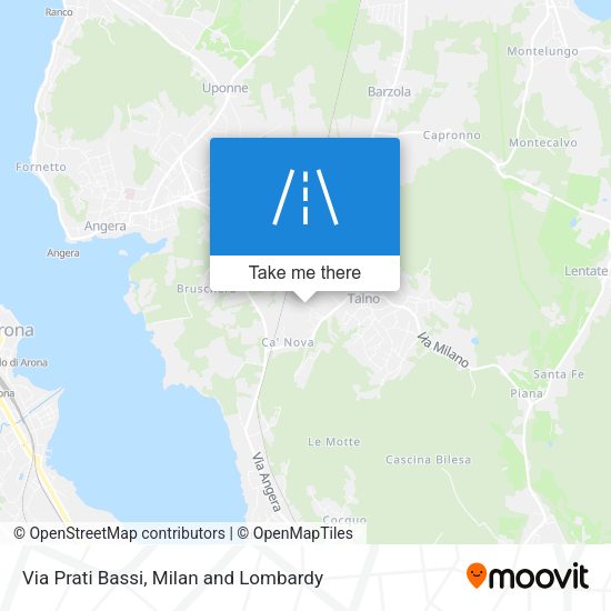 Via Prati Bassi map