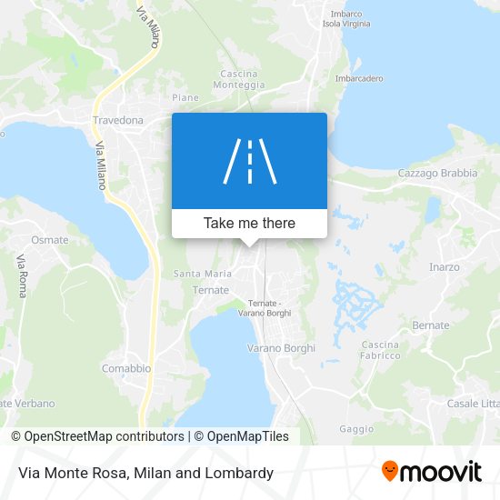 Via Monte Rosa map