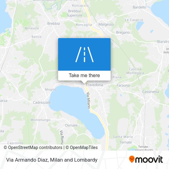 Via Armando Diaz map