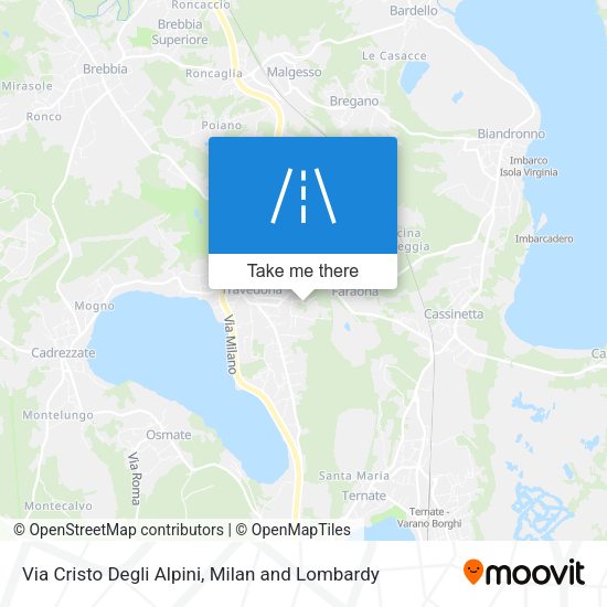 Via Cristo Degli Alpini map