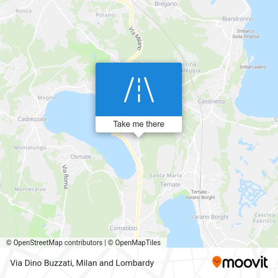 Via Dino Buzzati map