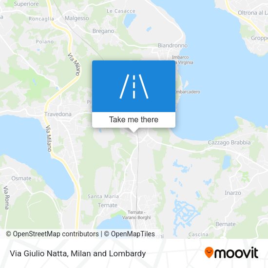 Via Giulio Natta map