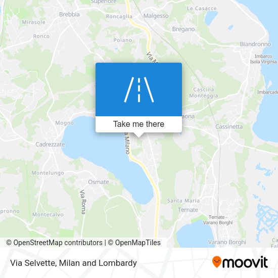 Via Selvette map