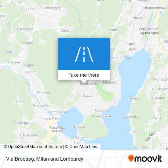 Via Brocásg map