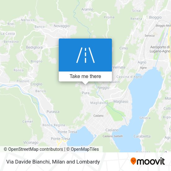 Via Davide Bianchi map